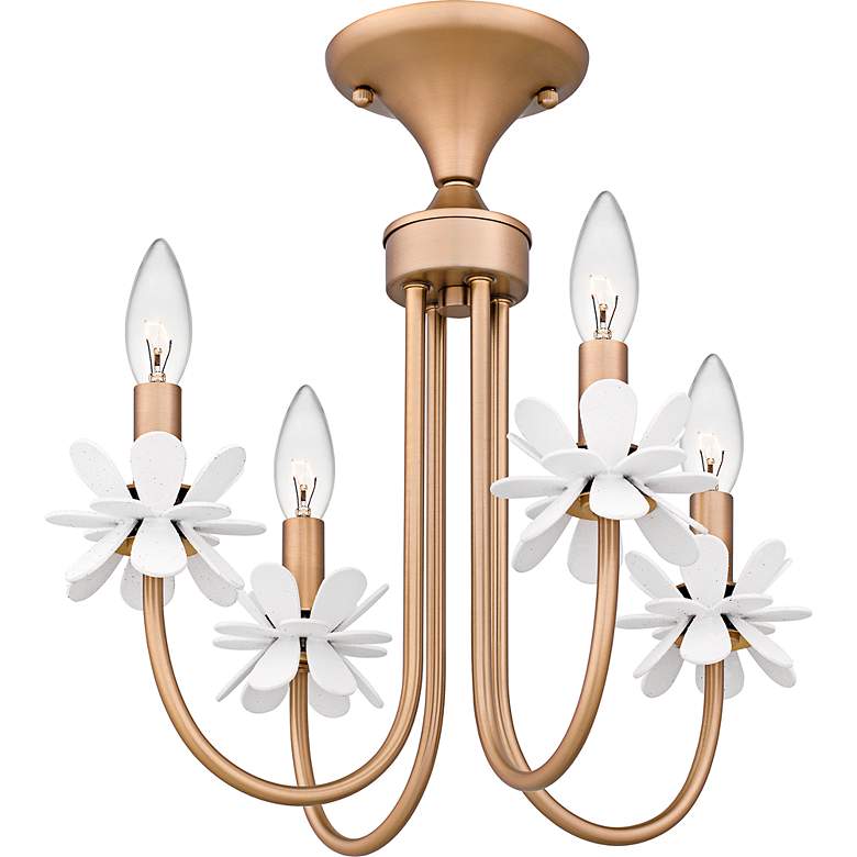 Image 4 Remy 4-Light Bronze Gold Semi-Flush Mount more views