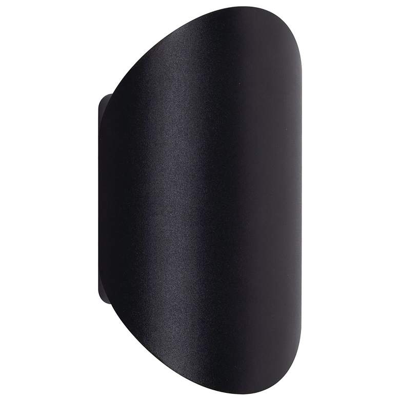 Image 1 Remy 7.5" High Black Outdoor LED Wall Sconce