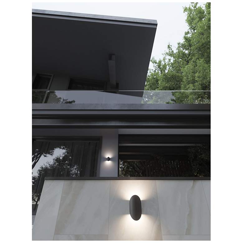 Image 4 Remy 7.5" High Black Outdoor LED Wall Sconce more views