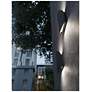 5_Remy 7.5" High Black Outdoor LED Wall Sconce more views