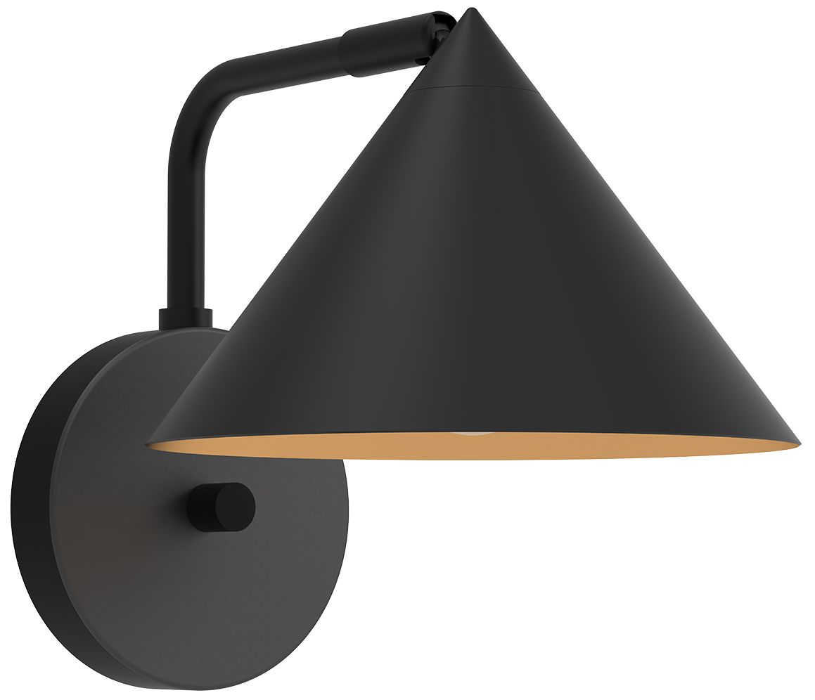 Remy 8 1/2" High Matte Black Wall Sconce
