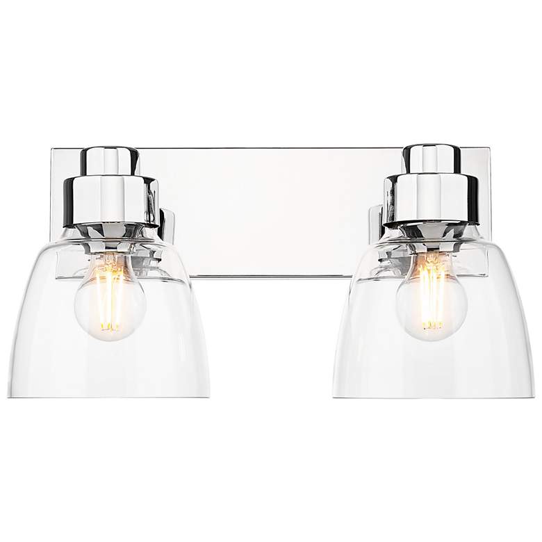 Image 1 Remy 8 3/4" High Chrome 2-Light Wall Sconce