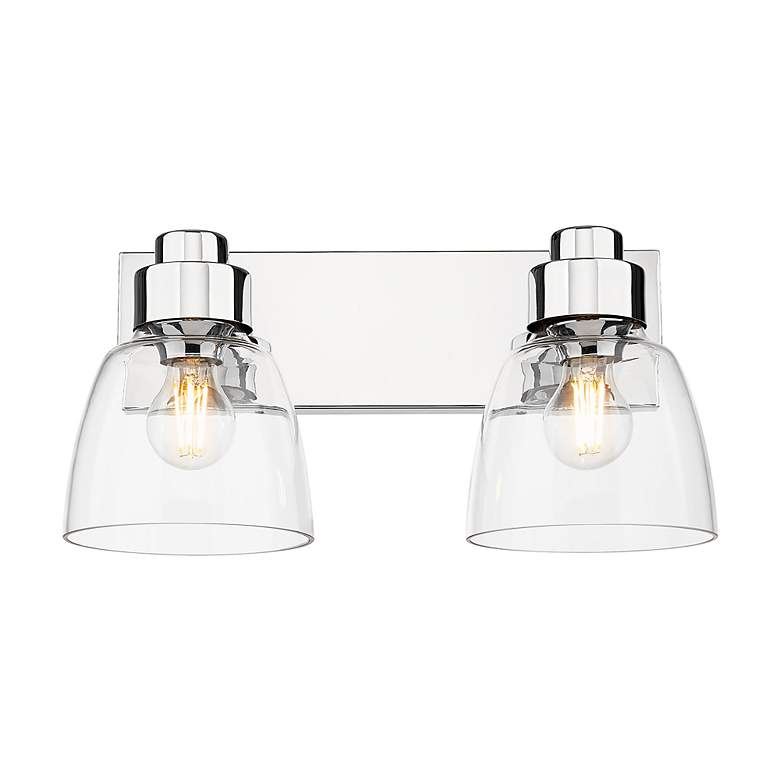 Image 4 Remy 8 3/4" High Chrome 2-Light Wall Sconce more views