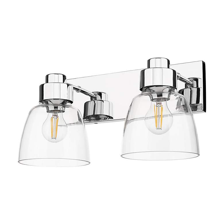 Image 5 Remy 8 3/4" High Chrome 2-Light Wall Sconce more views