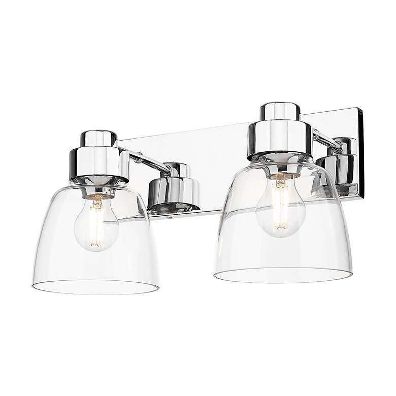 Image 6 Remy 8 3/4" High Chrome 2-Light Wall Sconce more views