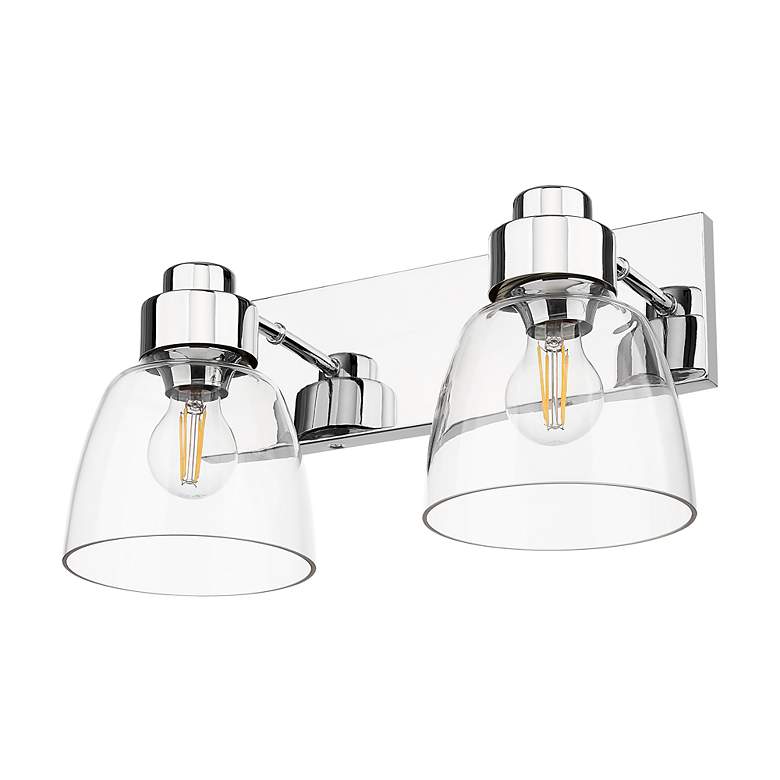Image 7 Remy 8 3/4" High Chrome 2-Light Wall Sconce more views
