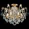 Renaissance 16"H x 20"W 6-Light Crystal Semi-Flush Mount in Antiq