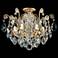 Renaissance 16"H x 20"W 6-Light Crystal Semi-Flush Mount in Heirl