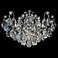 Renaissance 18"H x 26"W 6-Light Crystal Semi-Flush Mount in Frenc