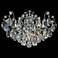 Renaissance 18"H x 26"W 6-Light Crystal Semi-Flush Mount in Heirl