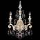 Renaissance 22"H x 15"W 3-Light Crystal Wall Sconce in Antique Si