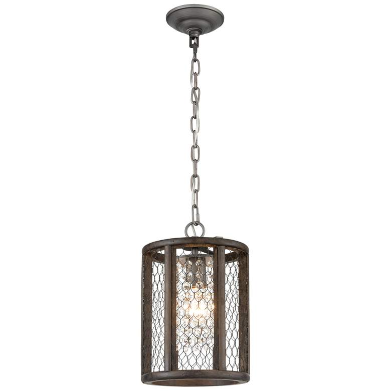 Image 1 Renaissance Invention 8 Wide 1-Light Mini Pendant Weathered Zinc
