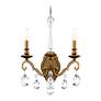 2_Renaissance Nouveau 21"Hx 15"W 2-Light Crystal Wall Sconce in Etr