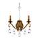 Renaissance Nouveau 21"Hx 15"W 2-Light Crystal Wall Sconce in Etr