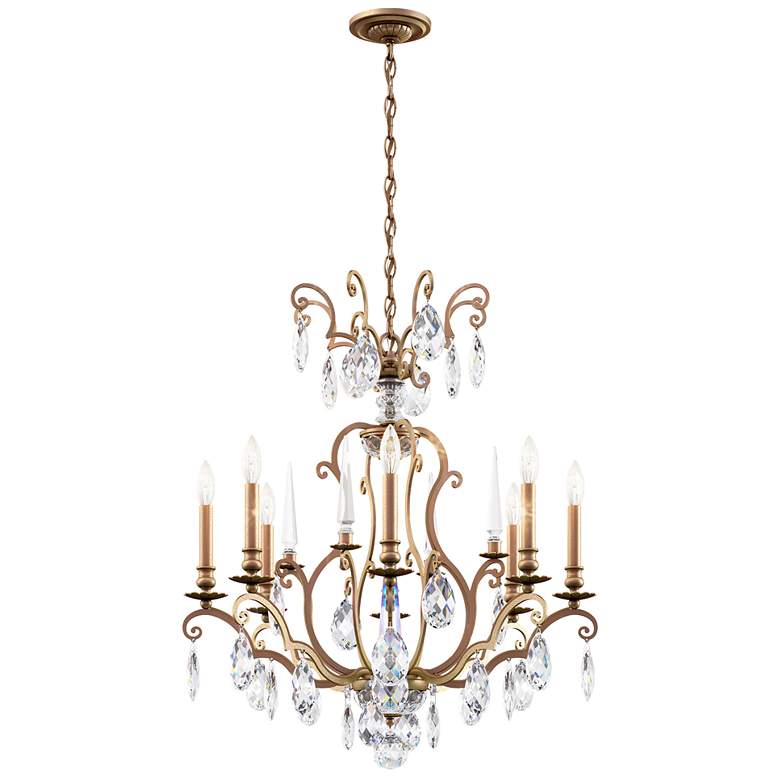 Image 1 Renaissance Nouveau 31 inchH x 32 inchW 8-Light Crystal Chandelier in Etr
