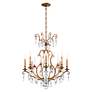 2_Renaissance Nouveau 31"H x 32"W 8-Light Crystal Chandelier in Etr