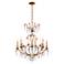 Renaissance Nouveau 31"H x 32"W 8-Light Crystal Chandelier in Etr
