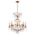 Renaissance Nouveau 31"H x 32"W 8-Light Crystal Chandelier in Etr