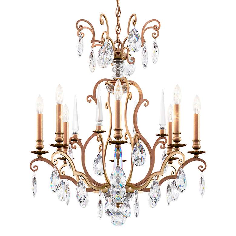 Image 3 Renaissance Nouveau 31"H x 32"W 8-Light Crystal Chandelier in Etr more views