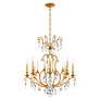 2_Renaissance Nouveau 31"H x 32"W 8-Light Crystal Chandelier in Hei