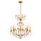 Renaissance Nouveau 31"H x 32"W 8-Light Crystal Chandelier in Hei