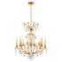 Renaissance Nouveau 31"H x 32"W 8-Light Crystal Chandelier in Hei