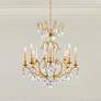 1_Renaissance Nouveau 31"H x 32"W 8-Light Crystal Chandelier in Hei