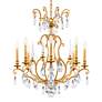 3_Renaissance Nouveau 31"H x 32"W 8-Light Crystal Chandelier in Hei more views