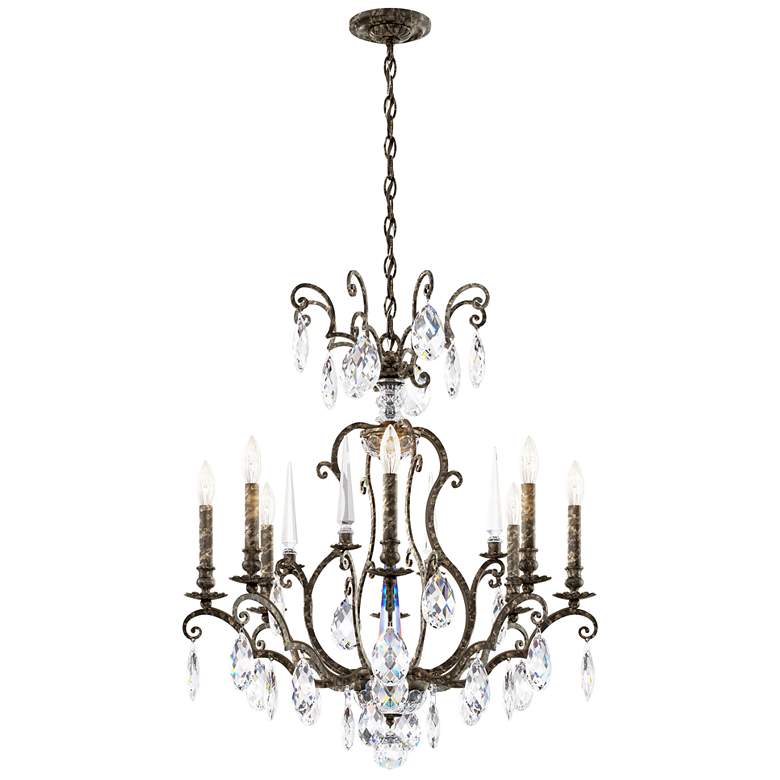 Image 1 Renaissance Nouveau 31"H x 32"W 8-Lt Crystal Chandelier in Heirlo