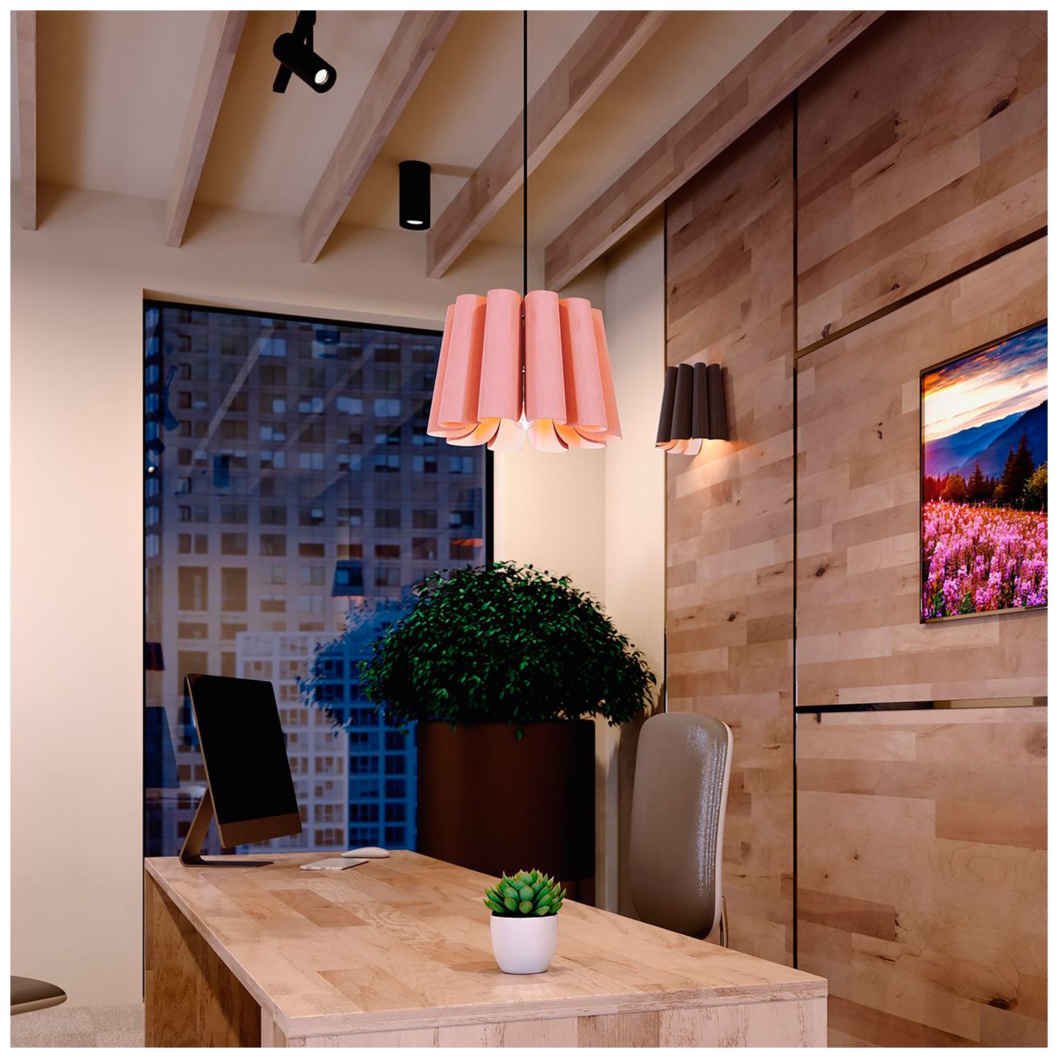 Image 3 Renata 11.75" High Grey Oak WEP Light Collection LED Wall Sconce more views