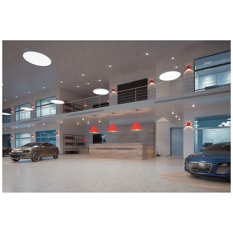 Image 3 Renata 11.75" High Red WEP Light Collection LED Wall Sconce more views