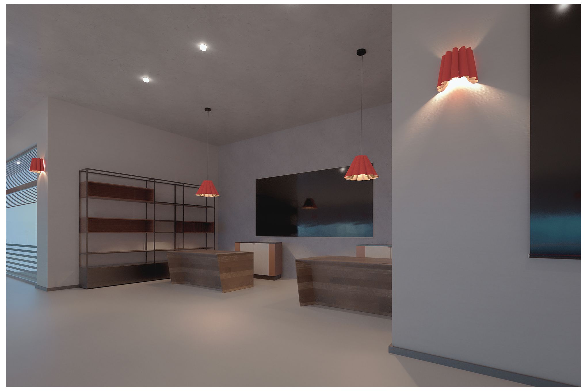 Image 4 Renata 11.75" High Red WEP Light Collection LED Wall Sconce more views