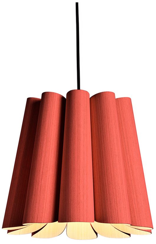 Renata 12.6" Wide Red Pendant