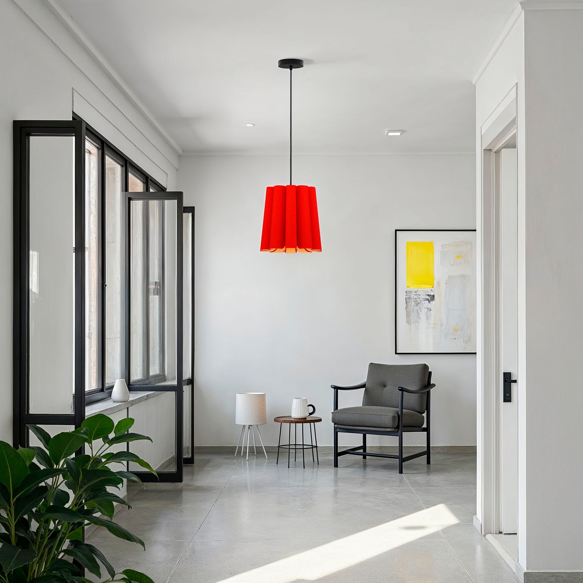 Renata 12.6" Wide Red Pendant