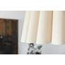 Renata 22" Wide Black Metal Ash Wood Pendant Light