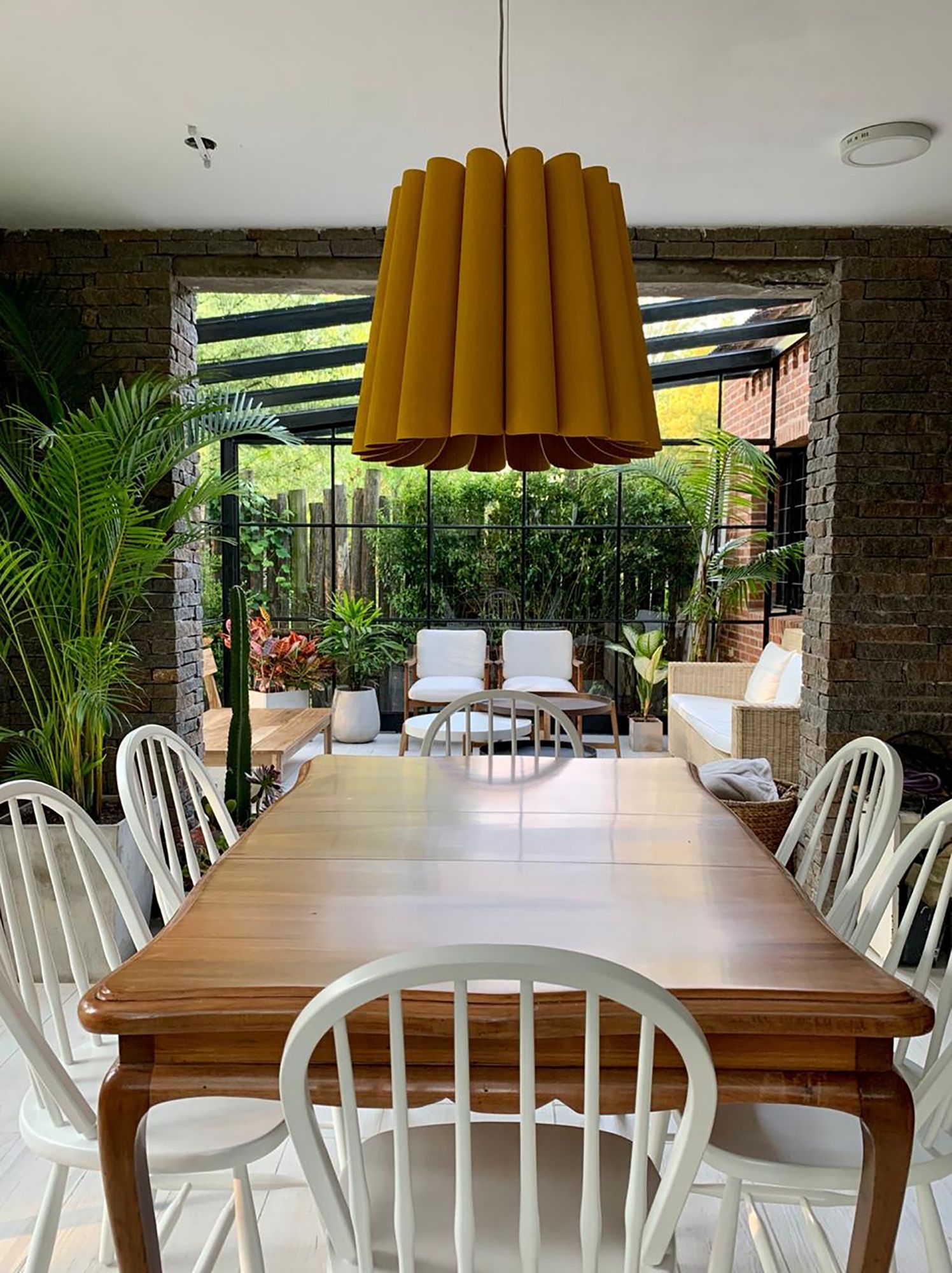 Image 4 Renata 22" Wide Yellow Long Pendant more views