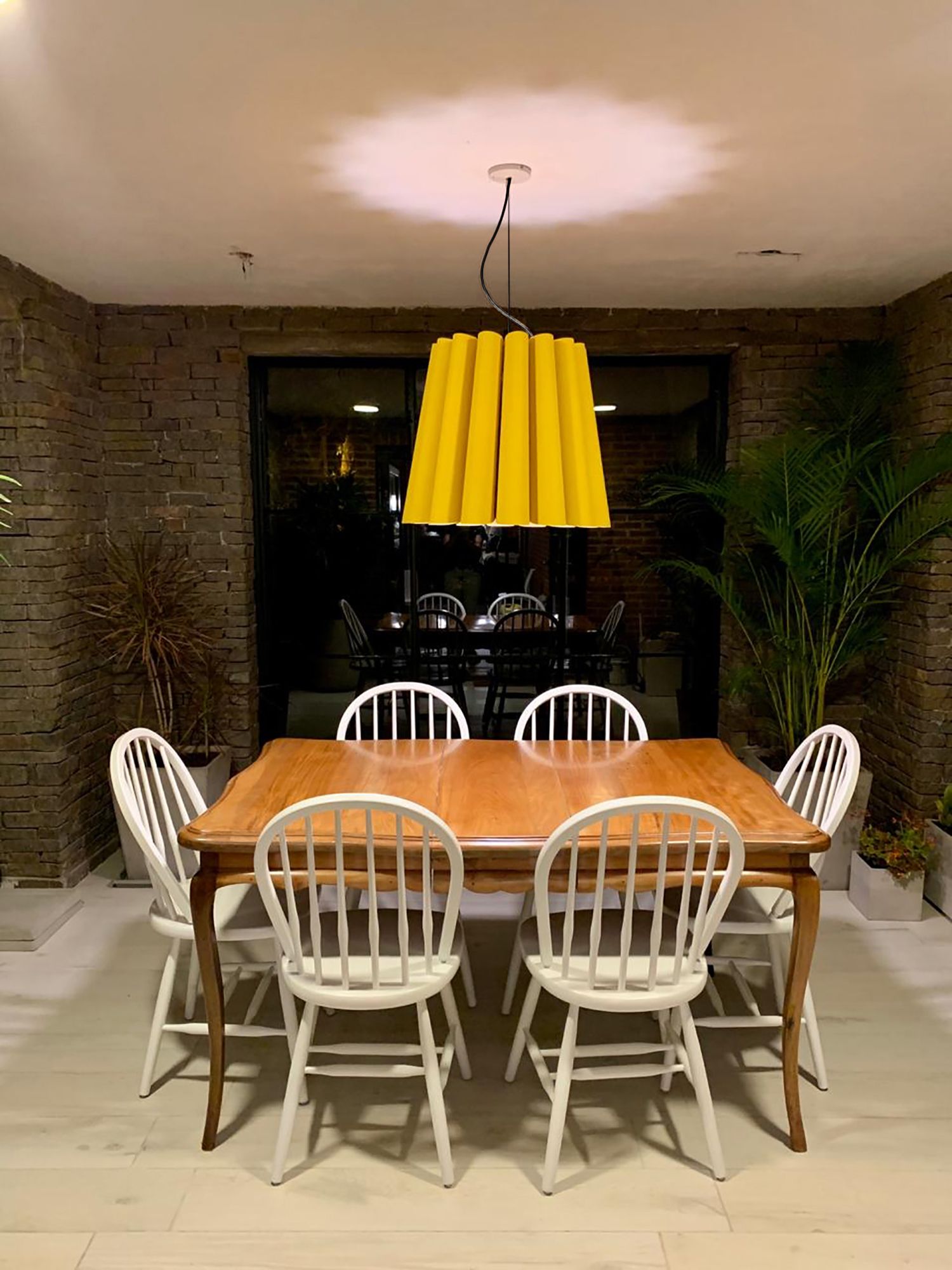 Image 6 Renata 22" Wide Yellow Long Pendant more views