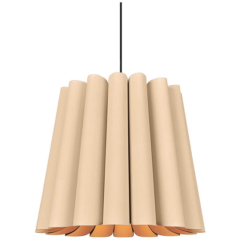 Image 1 Renata Long Pendant WEP Light Collection - Black Finish - Ash Shade