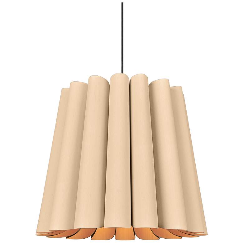 Image 1 Renata Long Pendant WEP Light Collection - Black Finish - Ash Shade