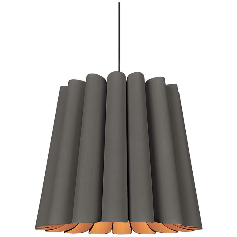 Image 1 Renata Long Pendant WEP Light Collection - Black Finish - Ebony Shade