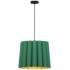Renata Medium Pendant WEP - Light Petrol Shade - Black Canopy - Size 22