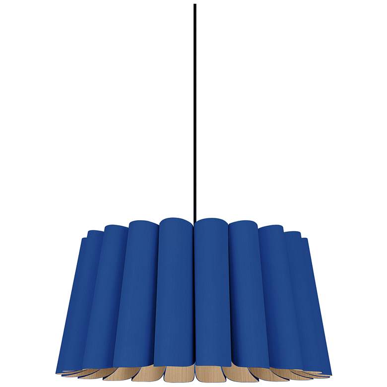 Image 1 Renata Pendant WEP Light Collection - Black Finish - Blue Shade