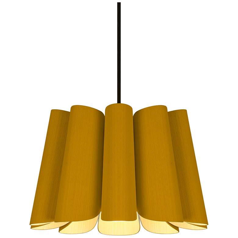 Image 1 Renata Pendant WEP Light Collection - Black Finish - Ocher Shade