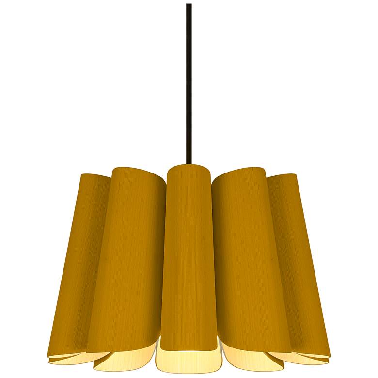 Image 1 Renata Pendant WEP Light Collection - Black Finish - Ocher Shade