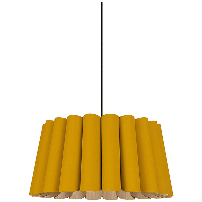 Image 1 Renata Pendant WEP Light Collection - Black Finish - Ocher Shade