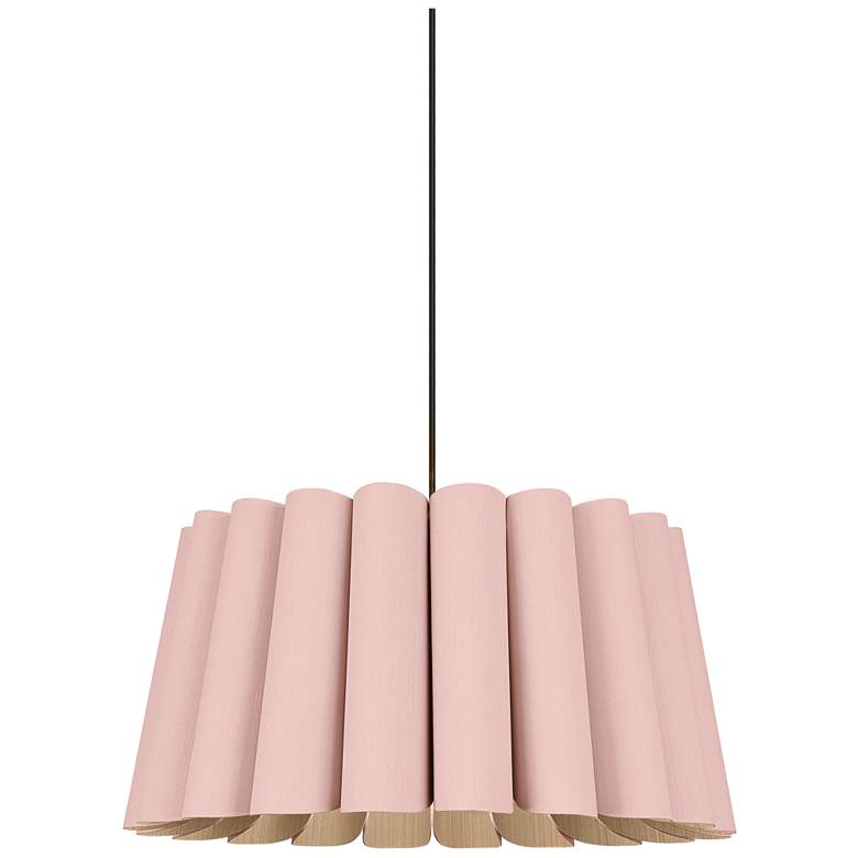 Image 1 Renata Pendant WEP Light Collection - Black Finish - Rose Shade