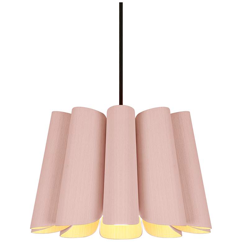 Image 1 Renata Pendant WEP Light Collection - Black Finish - Rose Shade