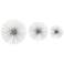 Renata Textured Silver 3-Piece Metal Wall Art Set