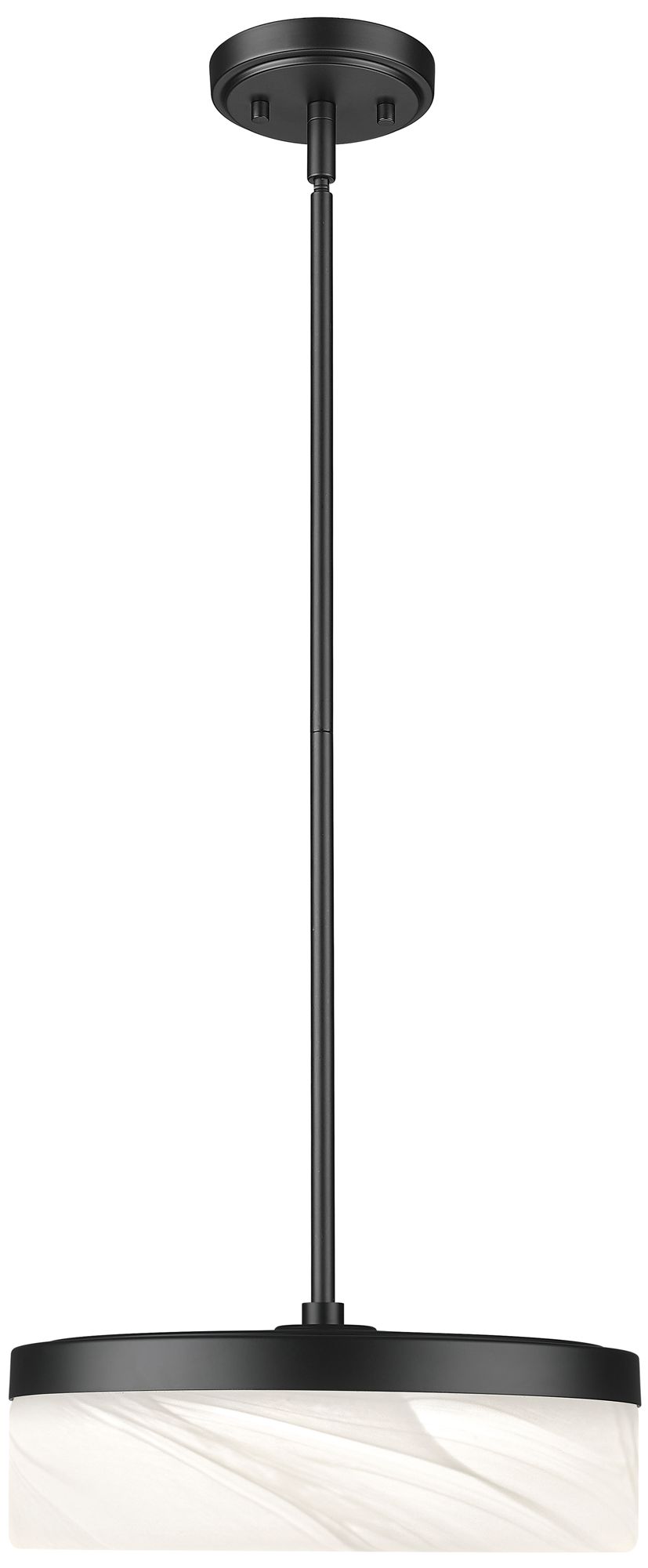 Image 2 Renaud by Z-Lite 13 inch Matte Black 1 Light Pendant