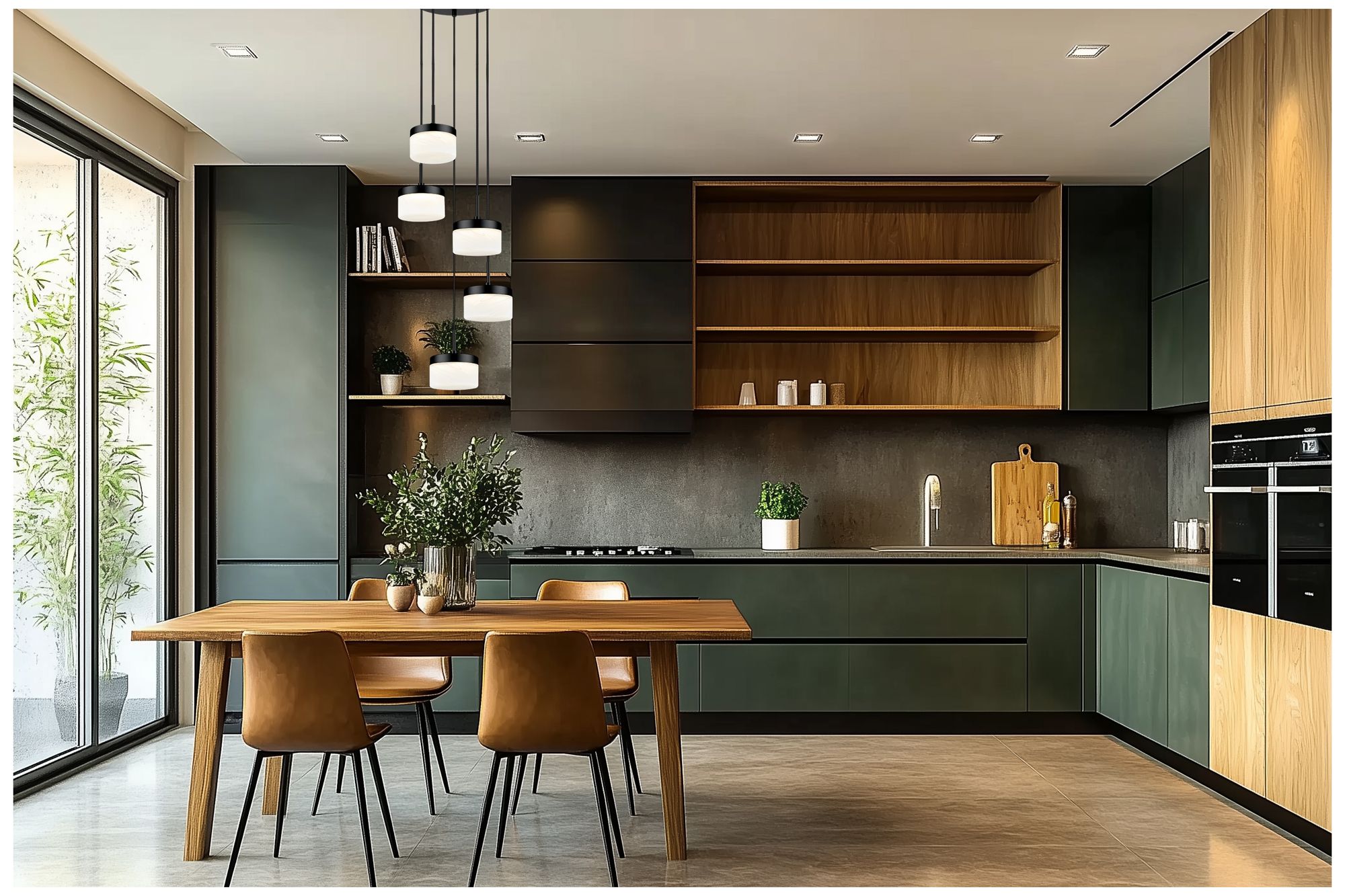 Image 2 Renaud by Z-Lite 15.75 inch Matte Black 5 Light Chandelier more views